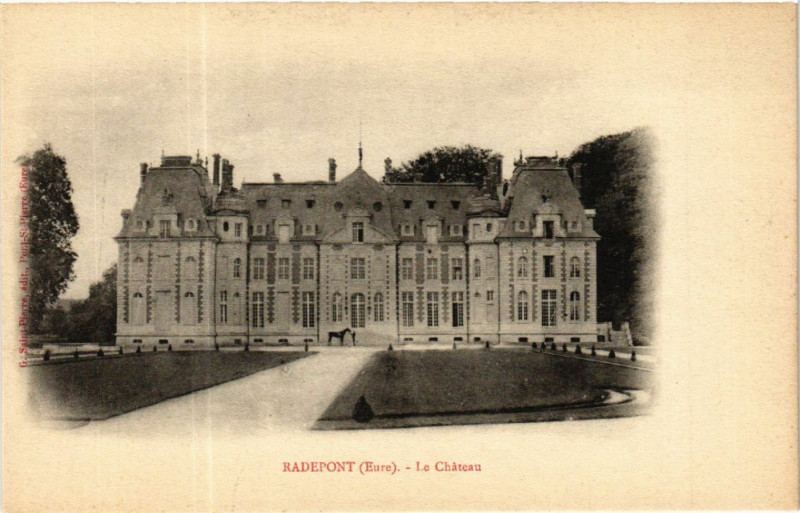 Carte postale ancienne Radepont - Le Chateau à Radepont
