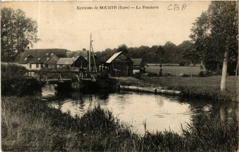 Carte postale ancienne Environs de Bourth - La Fenderie à Bourth