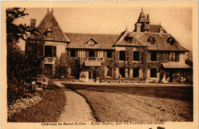 Carte postale ancienne Chateau de Saint-Aubin