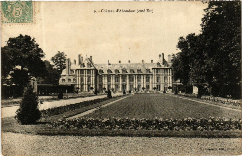Carte postale ancienne Chateau d'abondant