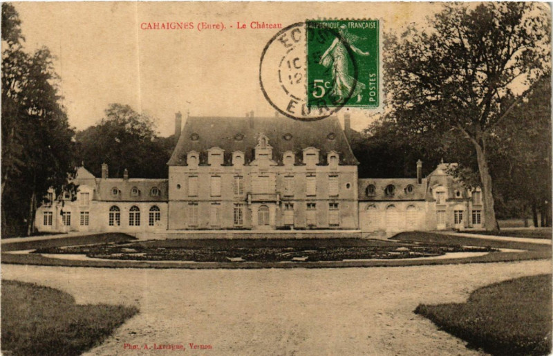 Carte postale ancienne Cahaignes - Le Chateau