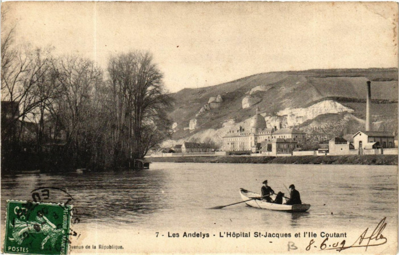 Carte postale ancienne Les Andelys - L'Hopital Saint-Jacques aux Andelys