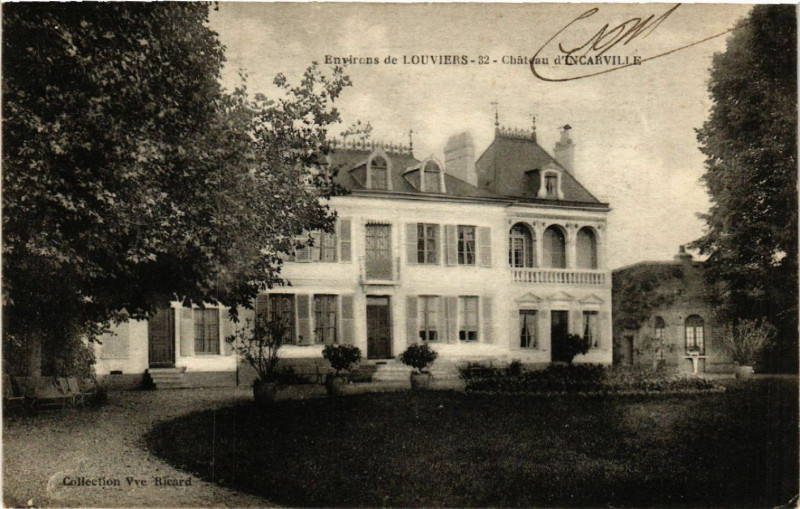 Carte postale ancienne Environs de Louviers - Chateau d'Incarville à Louviers
