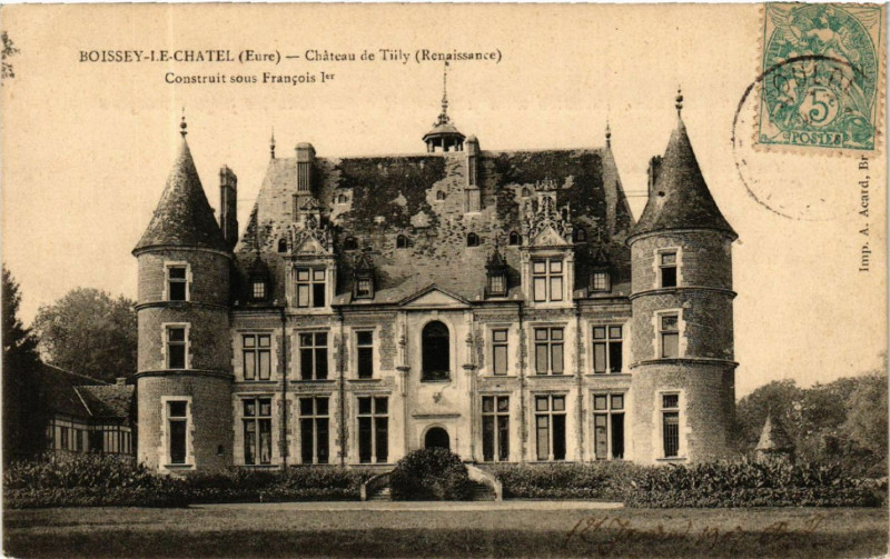Carte postale ancienne Boissey-le-Chatel - Chateau de Tilly à Boissey-le-Châtel