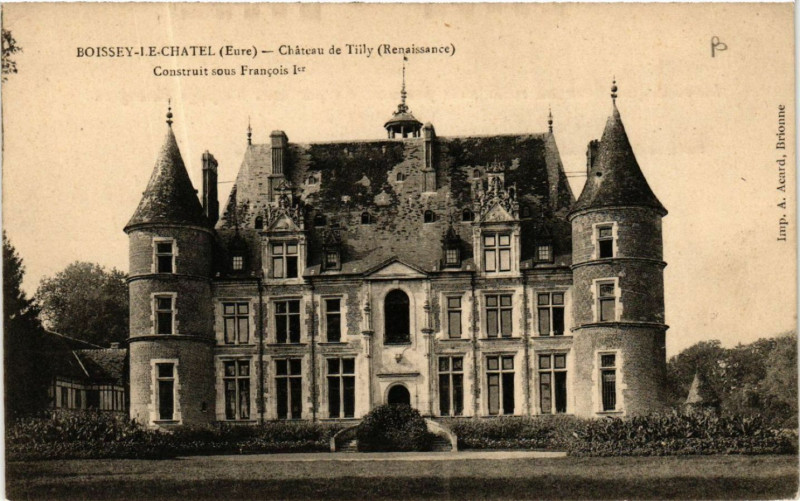 Carte postale ancienne Boissey-le-Chatel - Chateau de Tilly à Boissey-le-Châtel