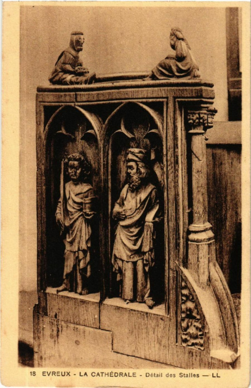 Carte postale ancienne Evreux - La Cathedrale à Évreux