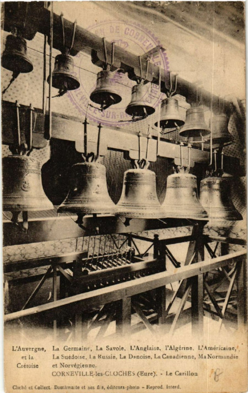 Carte postale ancienne Corneville-les-Cloches - Le Carillon
