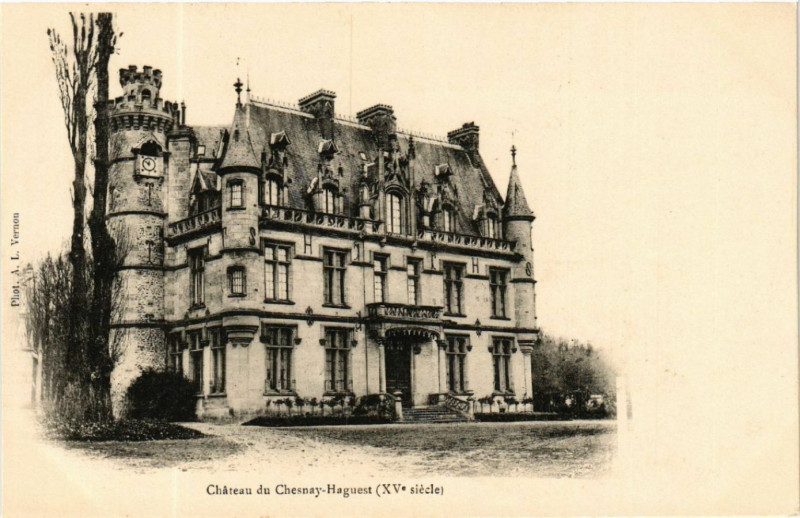 Carte postale ancienne Chateau du Chesnay-Haguest