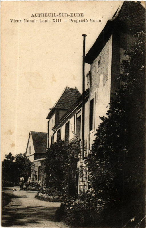 Carte postale ancienne Autheuil-sur-Eure - Vieux Manoir Louis