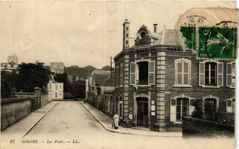 Carte postale ancienne Gisors - La Poste à Gisors