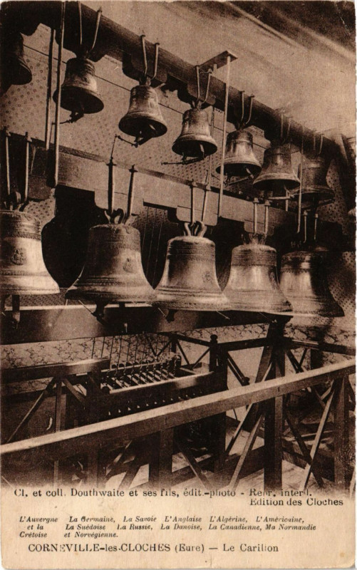 Carte postale ancienne Corneville-les-Cloches - Le Carillon