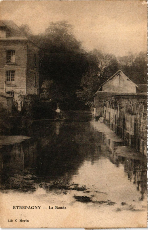 Carte postale ancienne Etrepagny - La Bonde à Étrépagny
