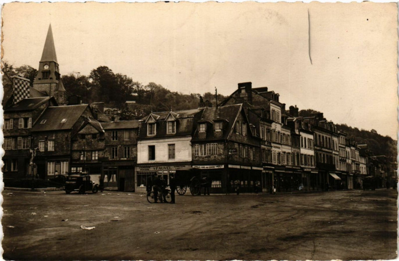 Carte postale ancienne Cormeilles Rue de l'Abbaye à Cormeilles