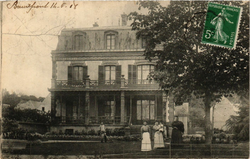 Carte postale ancienne Bueuilfront - 14-6-08