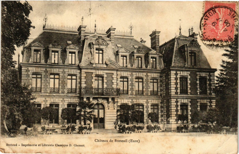 Carte postale ancienne Chateau de Breteuil à Breteuil