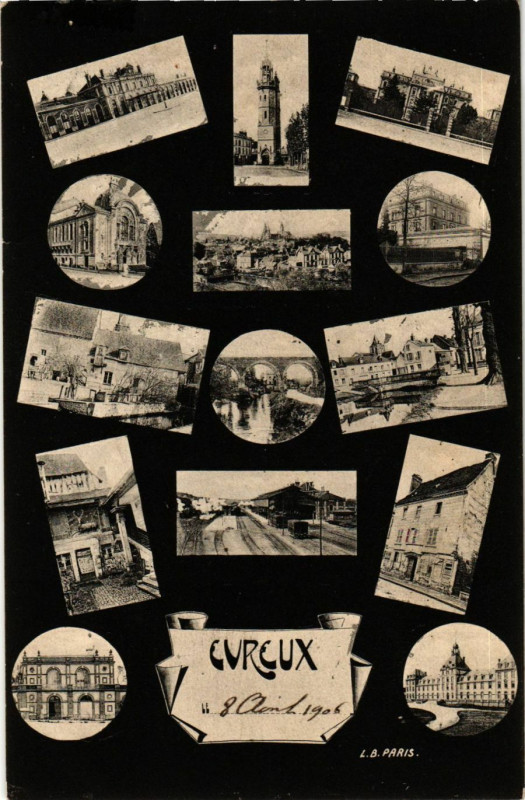 Carte postale ancienne Evreux - 8 Aout 1906 à Évreux