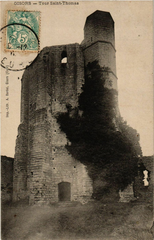 Carte postale ancienne Gisors - Tour Saint-Thomas à Gisors