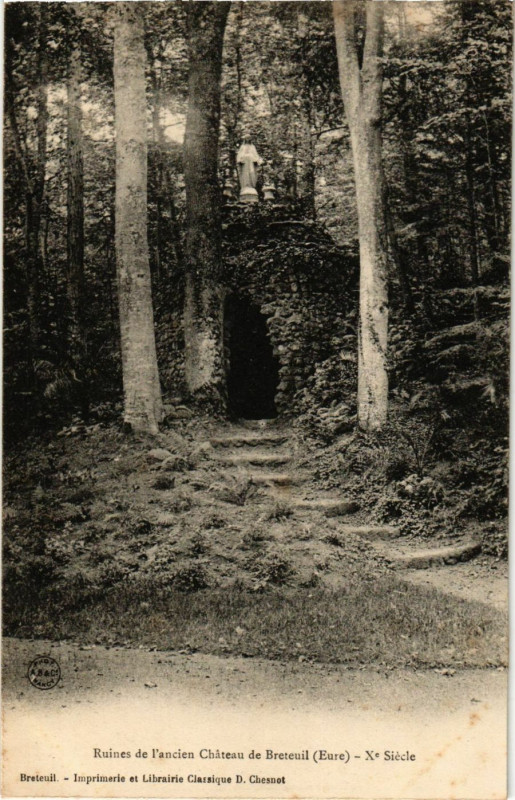 Carte postale ancienne Ruines de l'ancien Chateau de Breteuil - X siécle à Breteuil