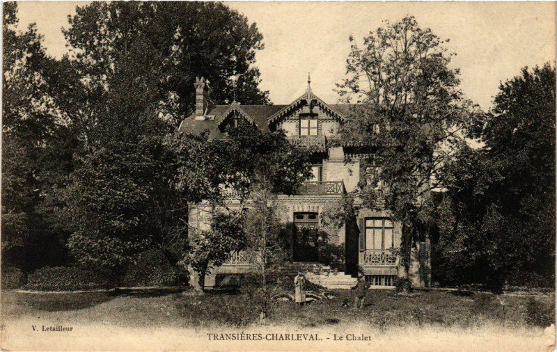 Carte postale ancienne Transieres-Charleval - Le Chalet à Charleval