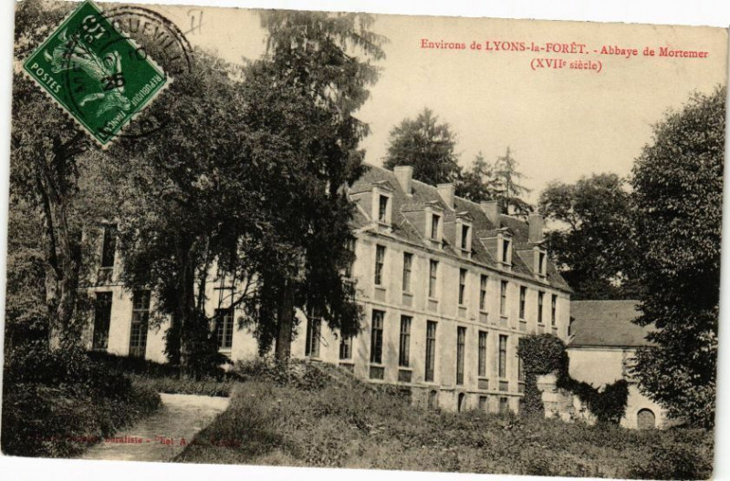 Carte postale ancienne Environs de Lyons-la-Foret - Abbaye de Mortemer à Lyons-la-Forêt