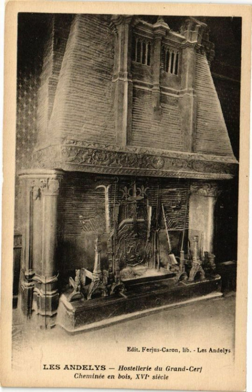 Carte postale ancienne Les Andelys - Hostellerie du Grand Cerf aux Andelys