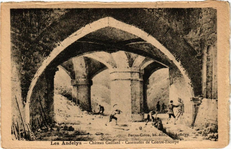 Carte postale ancienne Les Andelys - Chateau Gaillard aux Andelys