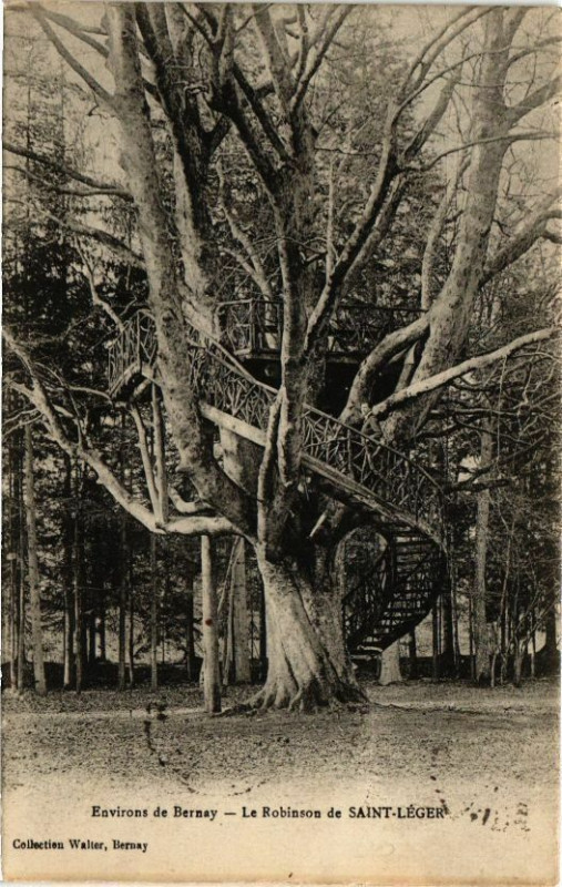 Carte postale ancienne Bernay - Le Robinson de Saint-Léger à Bernay