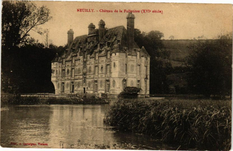 Carte postale ancienne Neully - Chateau de la Folletare