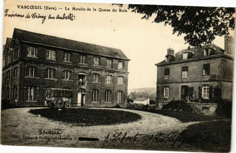 Carte postale ancienne Vascoeuil - Le Moulin de la Queue du Bois à Vascoeuil