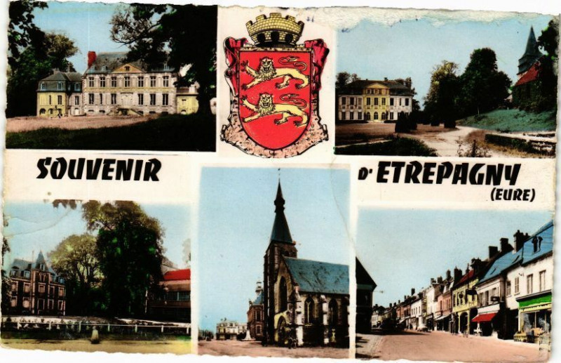 Carte postale ancienne Souvenir de Etrepagny à Étrépagny