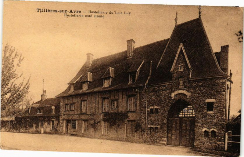 Carte postale ancienne Tillieres-sur-Avre - Hostellerie du Louis-Joly - Hostellerie coté à Tillières-sur-Avre