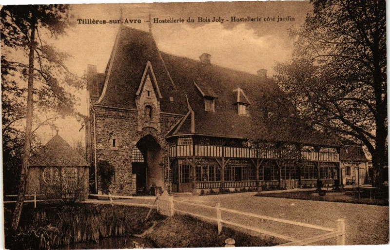 Carte postale ancienne Tillieres-sur-Avre - Hostellerie du Louis-Joly - Hostellerie coté à Tillières-sur-Avre