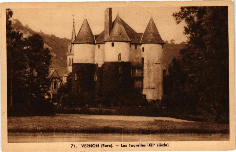Carte postale ancienne Vernon - Les Tourelles (Xii siécle) à Vernon