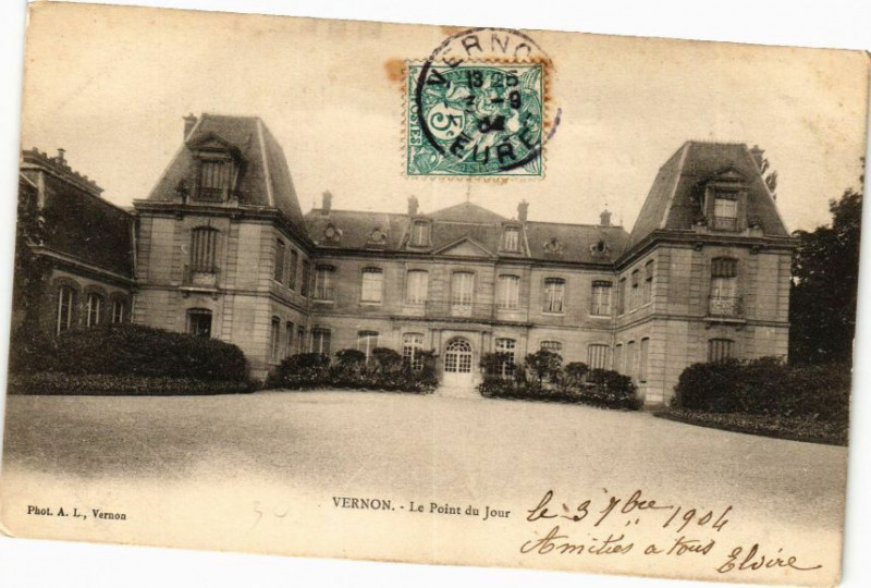 Carte postale ancienne Vernon - Le Point du Jour à Vernon