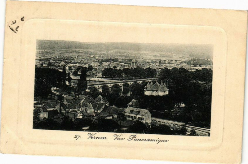 Carte postale ancienne Vernon - Vue Panoramique à Vernon