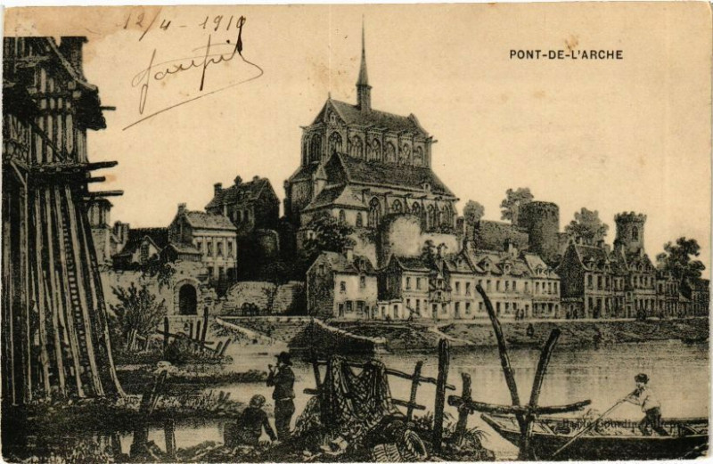Carte postale ancienne Pont-de-l'Arche à Pont-de-l'Arche