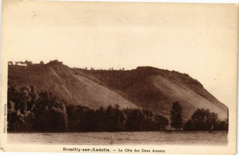 Carte postale ancienne Romilly-sur-Andelle - La Coté des Deux Amants à Romilly-sur-Andelle