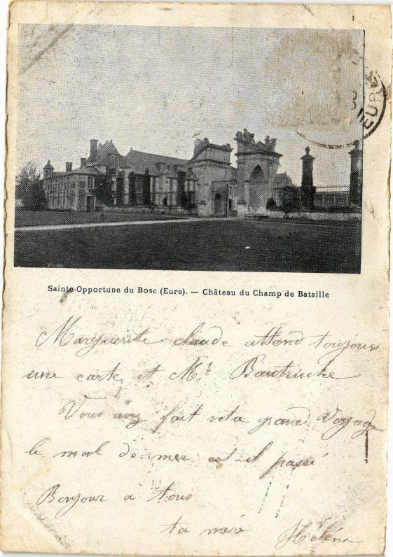 Carte postale ancienne Sainte-Opportune du Bosc - Chateau du Champ de Bataille à Sainte-Opportune-du-Bosc
