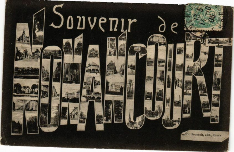 Carte postale ancienne Souvenir de Nonancourt à Nonancourt
