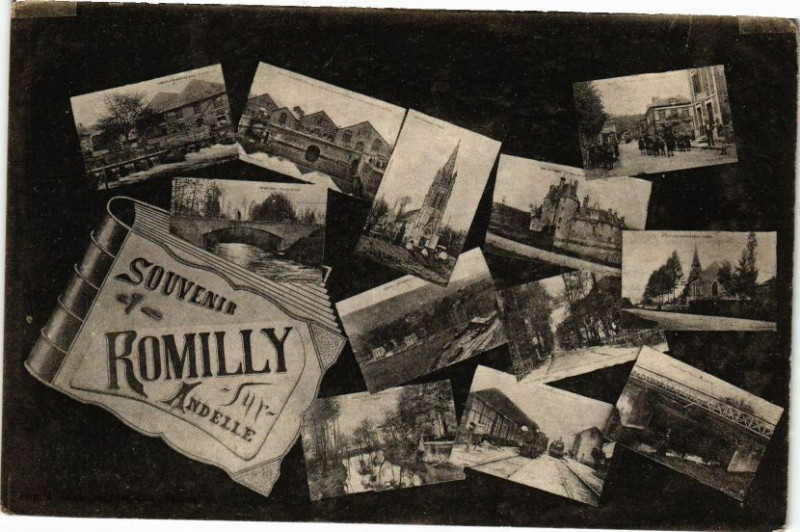 Carte postale ancienne Souvenir de ces Romilly-sur-Andelle à Romilly-sur-Andelle