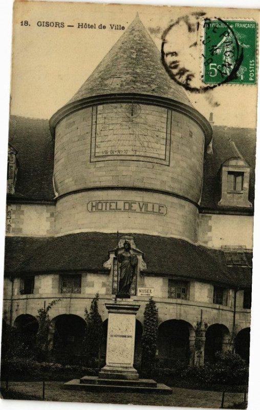 Carte postale ancienne Gisors - Hotel de Ville à Gisors