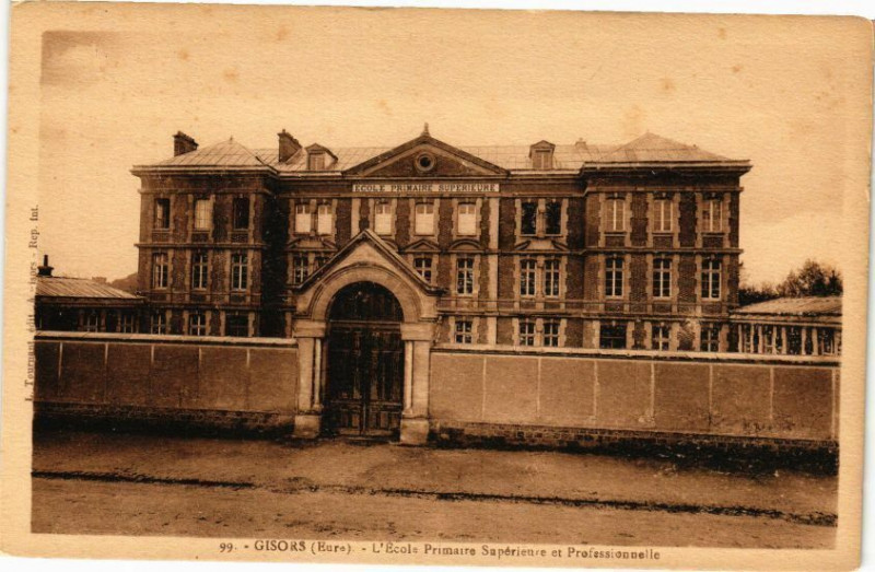 Carte postale ancienne L'Ecole Primaire Supérieure et Professionnelle à Gisors