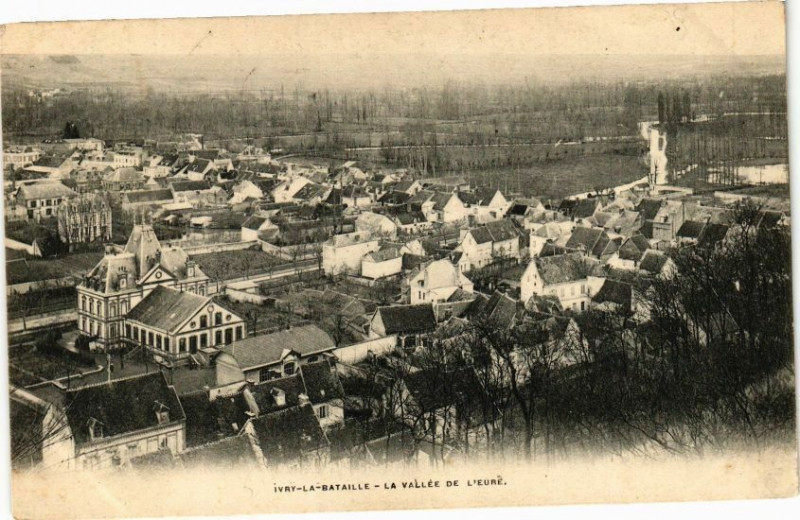 Carte postale ancienne Ivry-la-Bataille - La Vallée de L'Eure à Ivry-la-Bataille