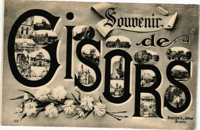 Carte postale ancienne Souvenir de Gisors à Gisors