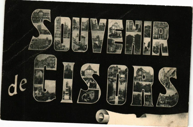 Carte postale ancienne Souvenir de Gisors à Gisors