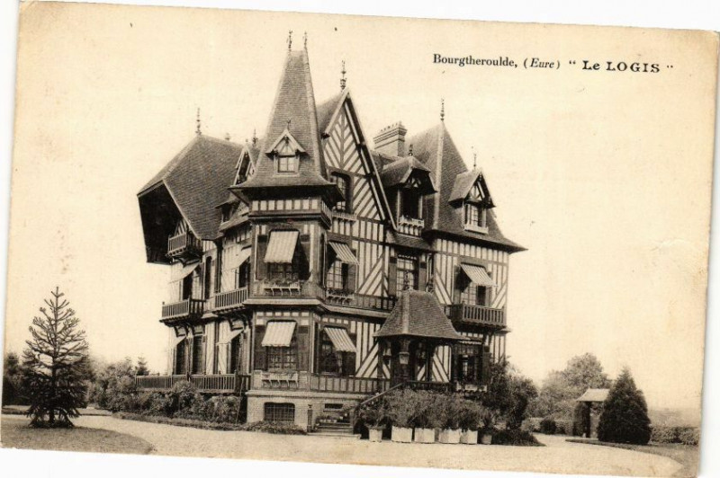 Carte postale ancienne Bourgtheroulde - Le Logis