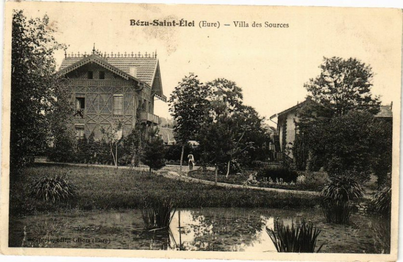 Carte postale ancienne Bézu - Saint-Elei - Villa des Sources