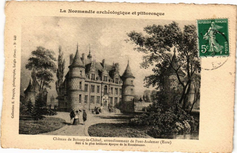 Carte postale ancienne Chateau de Boissey-le-Chatel arrondissement de Pont-Audener à Boissey-le-Châtel