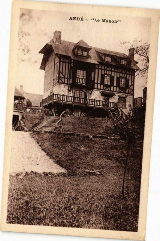 Carte postale ancienne Andé - 'Le Manoir à Andé