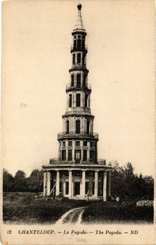 Carte postale ancienne Chanteloup - La Pagode - The Pagoda